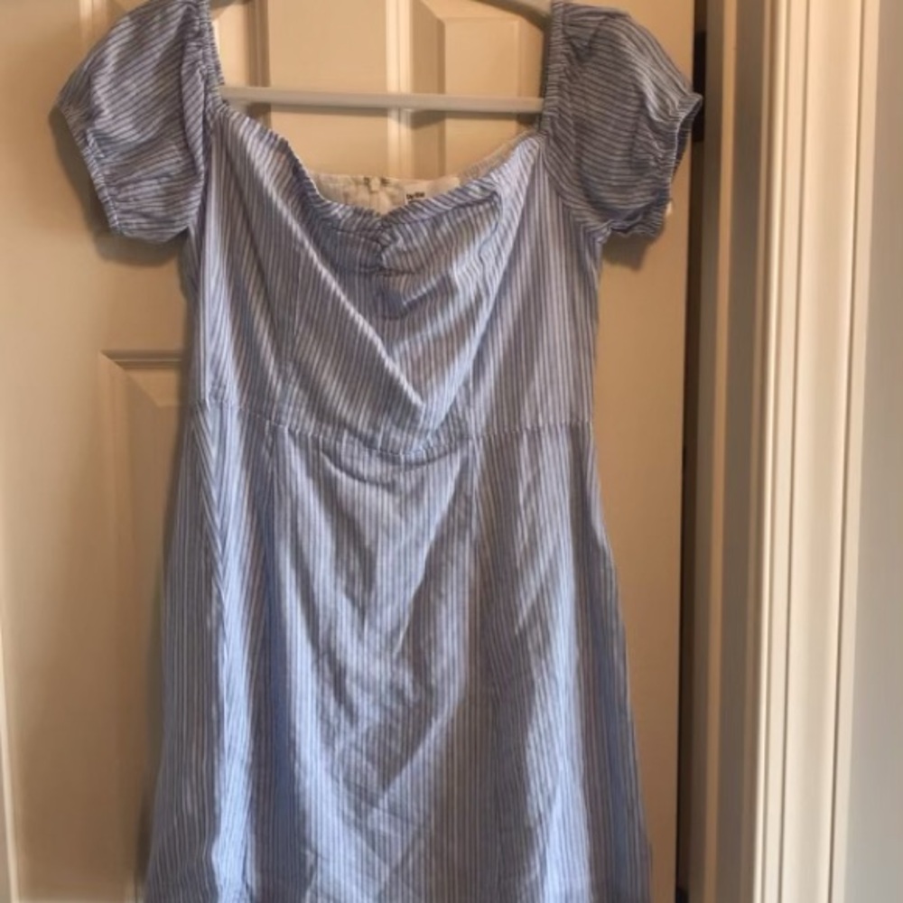 Blue Striped Dress